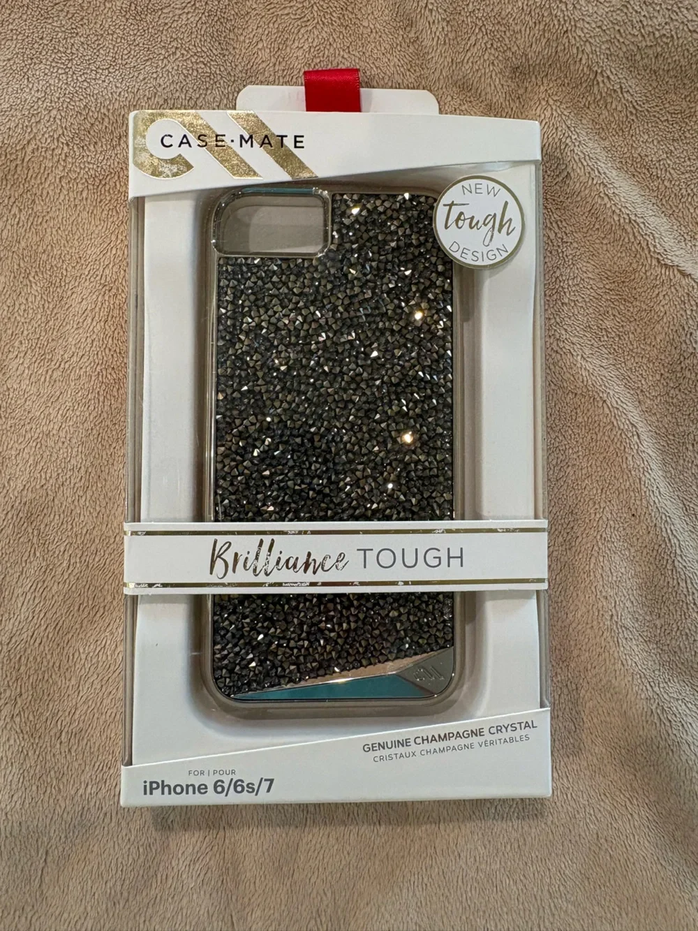Brilliance Tough Sparkling Black Phone Case IPhone 6 6s 7 NEW